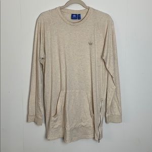 Adidas Long Sleeve Pocket T-shirt Tan